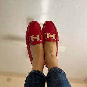 Hermès Red Leather Women’s Loefers